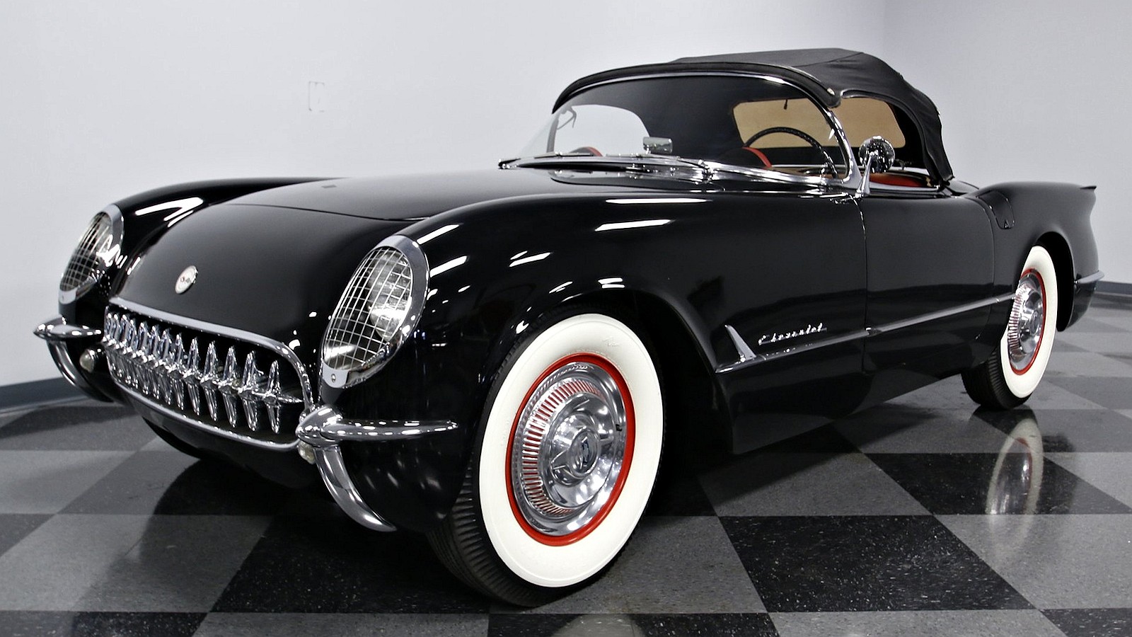Click to Enlarge-Esc to Close Corvette Generations/C1/C1 1954 Black Conv.jpg